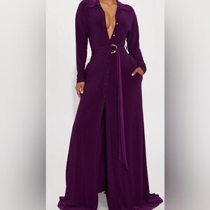 Elegant Purple Maxi Dress